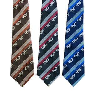 OLYMPICS NECKTIES SET OF 3